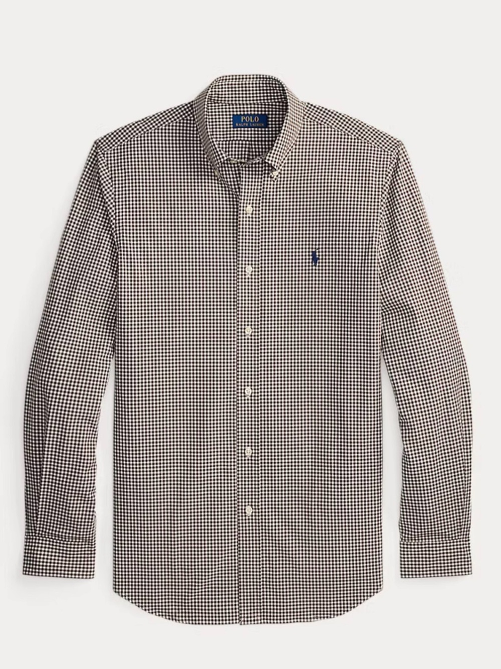 Polo Ralph Lauren Cotton Black and White Button-Down Shirt Men's Size 17 34/35